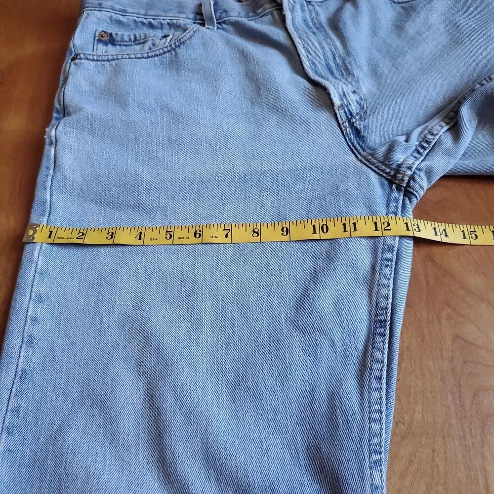 Y2K Levis 505 Regular Fit Measures 37x30 Hemmed 2000s Blue Medium Light Wash
